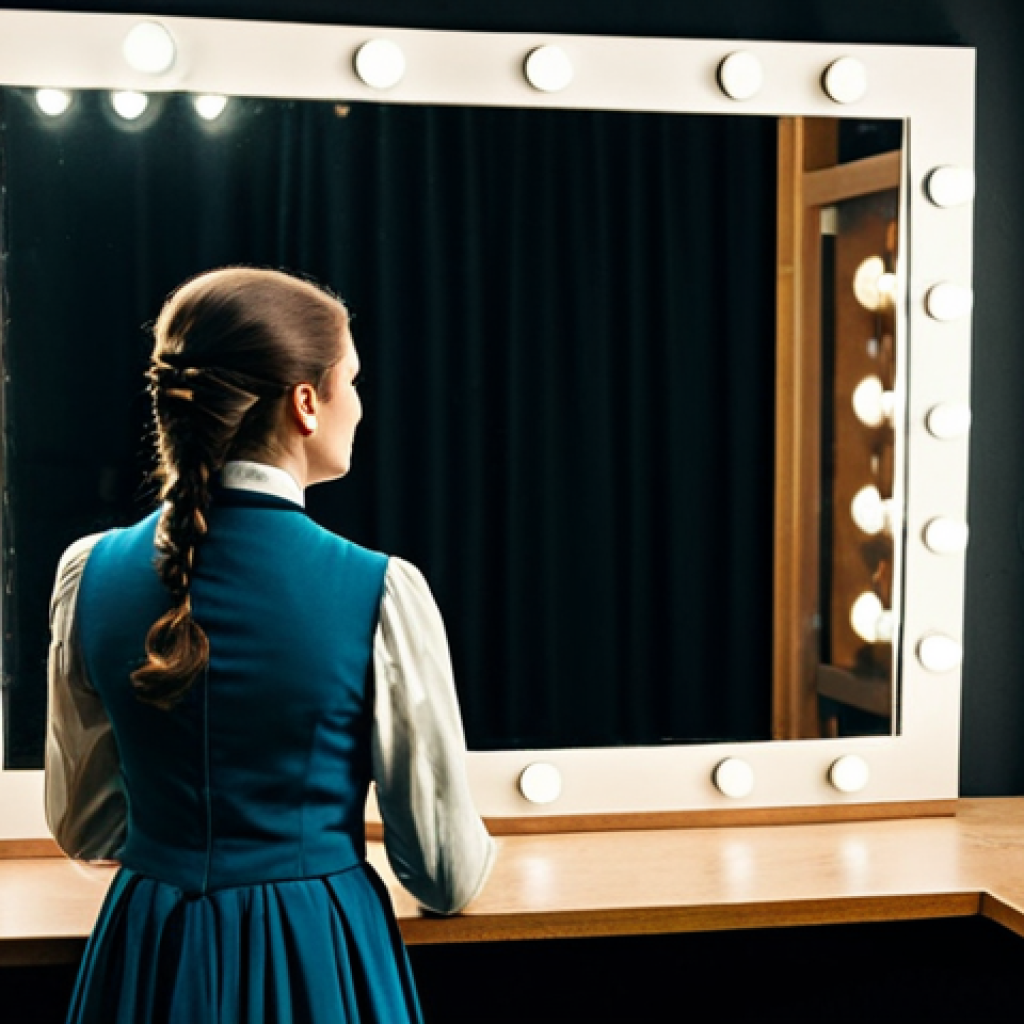 **

"A theater actor backstage, fully clothed in a classic stage costume, appropriate attire, focused and preparing with vocal exercises. Dimly lit dressing room with a makeup mirror, safe for work, professional, perfect anatomy, natural proportions, high quality, family-friendly environment. The scene captures the anticipation before a performance, emphasizing dedication and professionalism. Modest clothing."

**