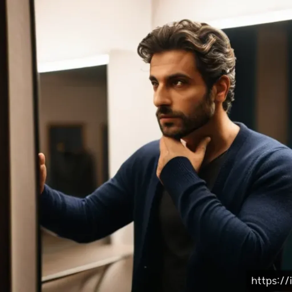 연극배우로서 자신감 키우는 법 - A confident Italian actor preparing backstage before a theater debut, wearing casual rehearsal cloth...